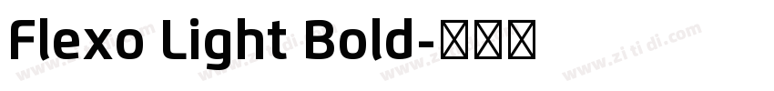 Flexo Light Bold字体转换